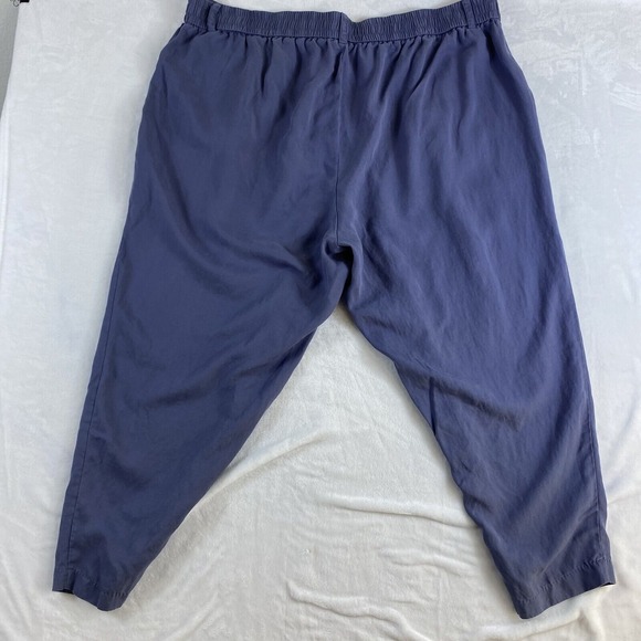 Torrid High Rise Taper Pants Women Sz 24 Purple Lyocell Linen Blend‎ - Picture 8 of 11